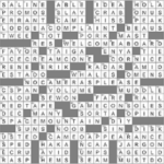 decorative metal stand crossword clue