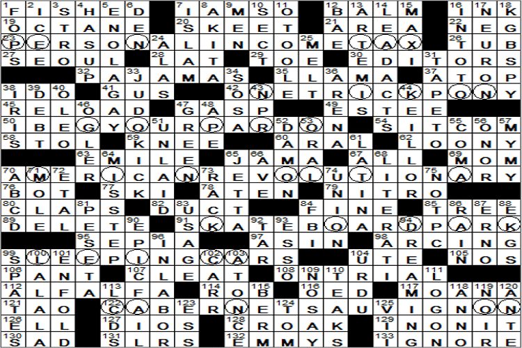 nomadic army crossword clue