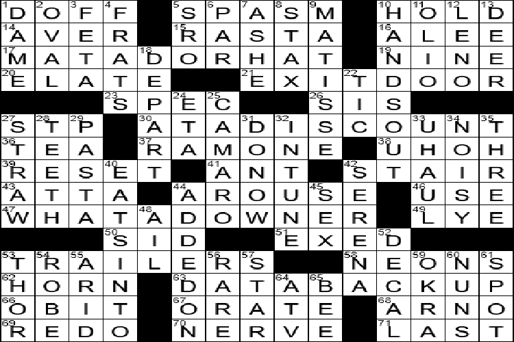 perfect or proverbial example crossword