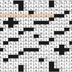 don't make me blush nyt crossword