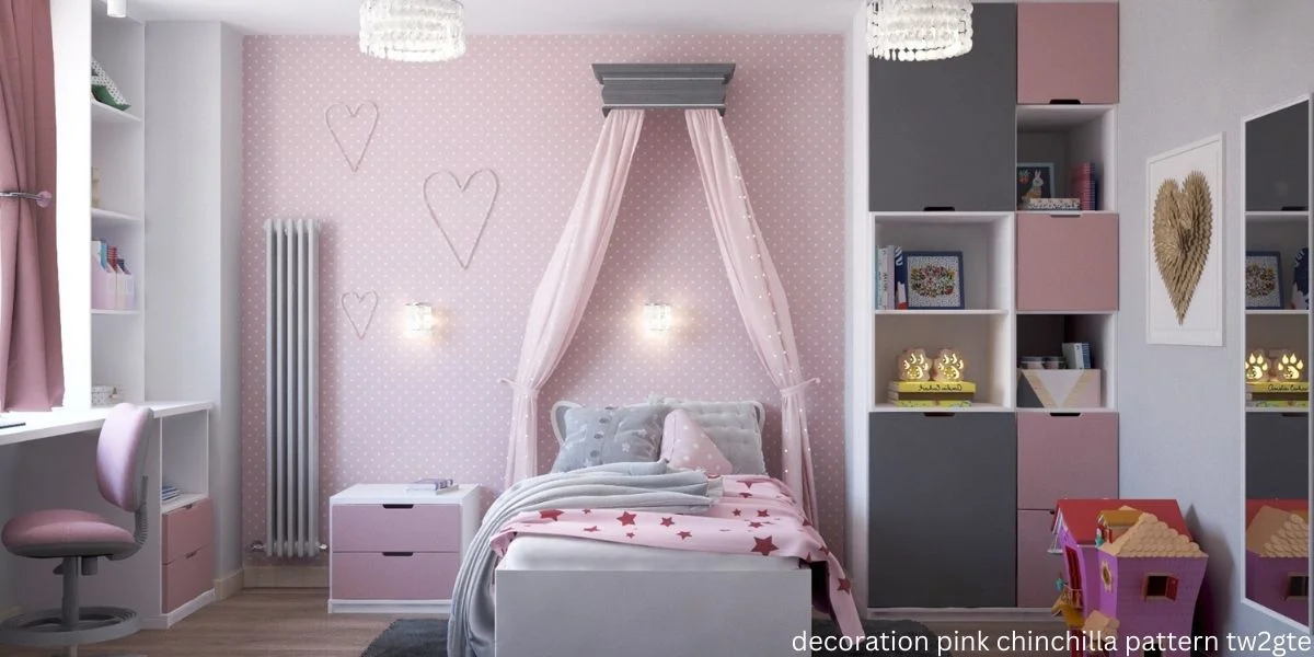 decoration pink chinchilla pattern tw2gte