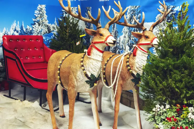 santa's sleigh decorations